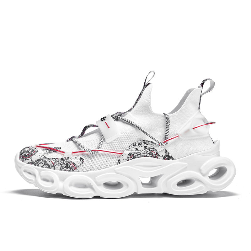 'Shadowstrike Elite' X9X Sneakers in Ghost White