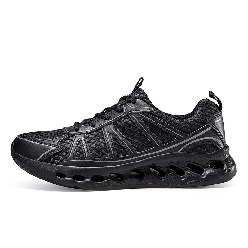 'Titan Wave' X9X Sneakers in Carbon Black