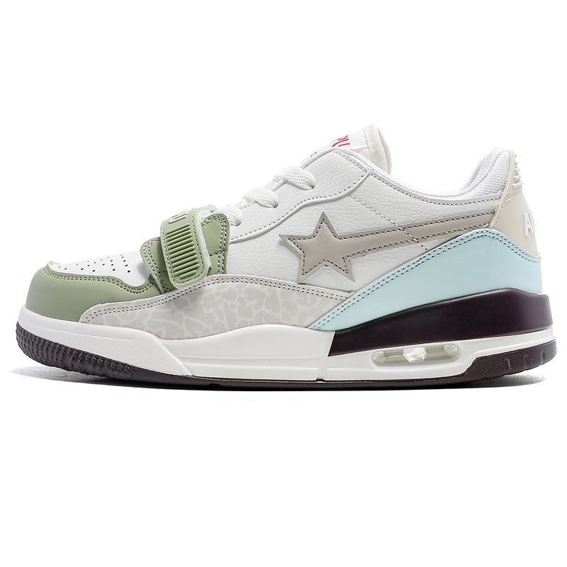 'Stride Pulse' X9X Sneakers in Green/White/Gray