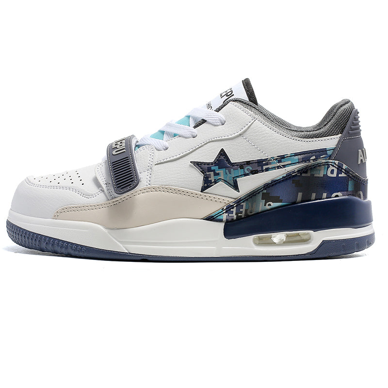 'Stride Pulse' X9X Sneakers in White/Beige/Navy
