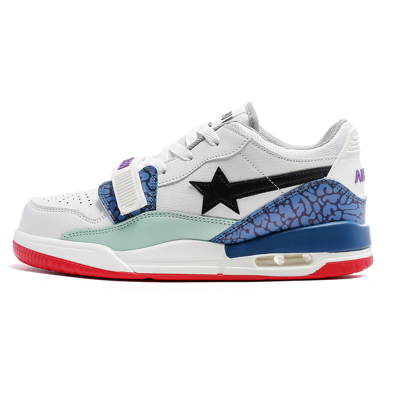 ‘Stride Strong’ X9X Sneakers in White/Blue/Black