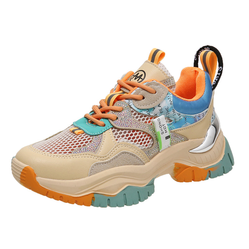 GABBY Chunky Sneakers in Sandal/Orange