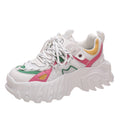 LURA Chunky Sneakers in White/Pink