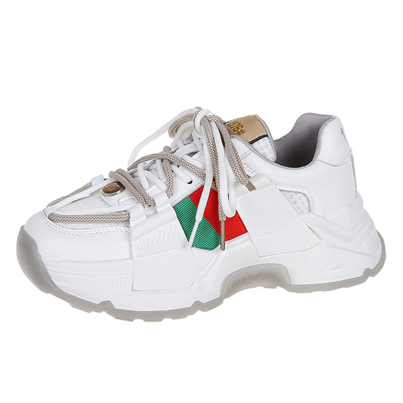MAEVE Chunky Sneakers in White/Gray