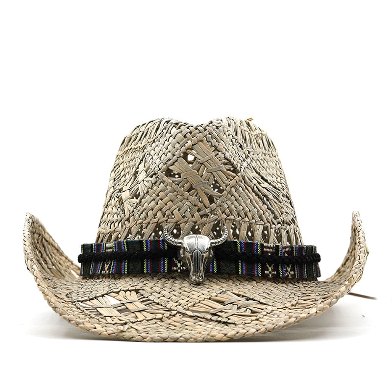 ARNULF Men's Straw Cowboy Hat
