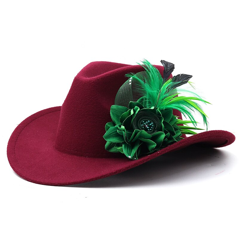 LOVA Fedora Hat in Wine Red