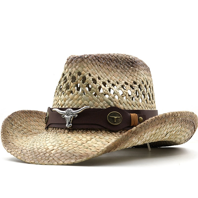 SANCHO Men's Straw Cowboy Hat