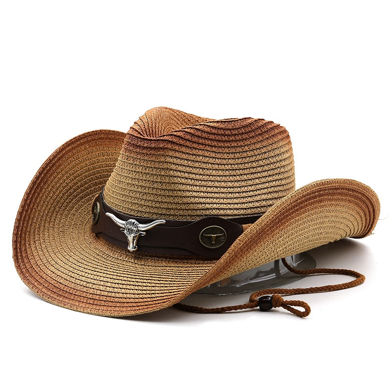 SEBASTIAN Men's Straw Cowboy Hat