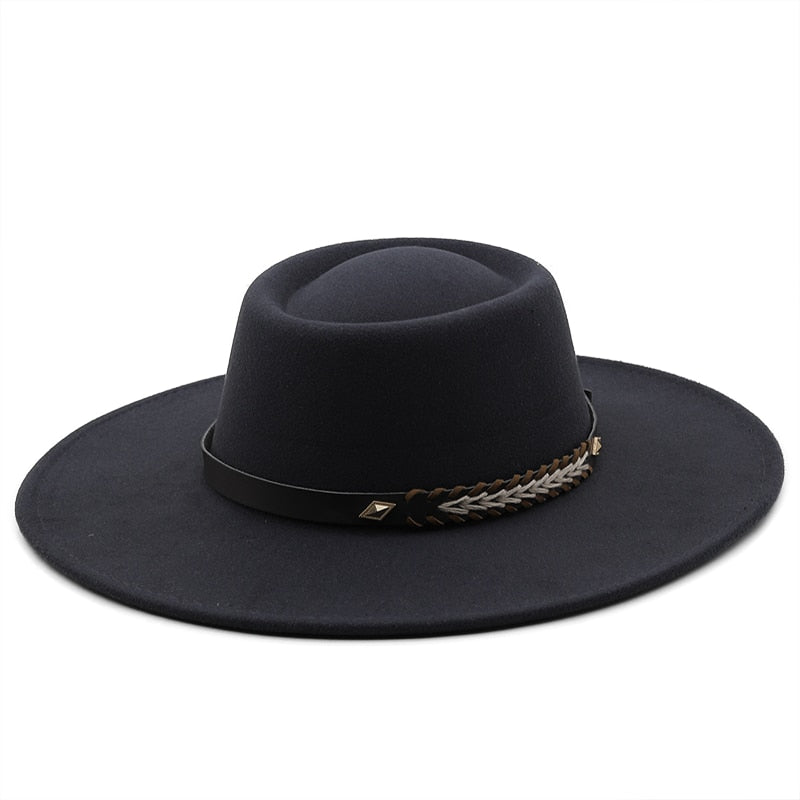 REGIANE Fedora Hat in Deep Gray