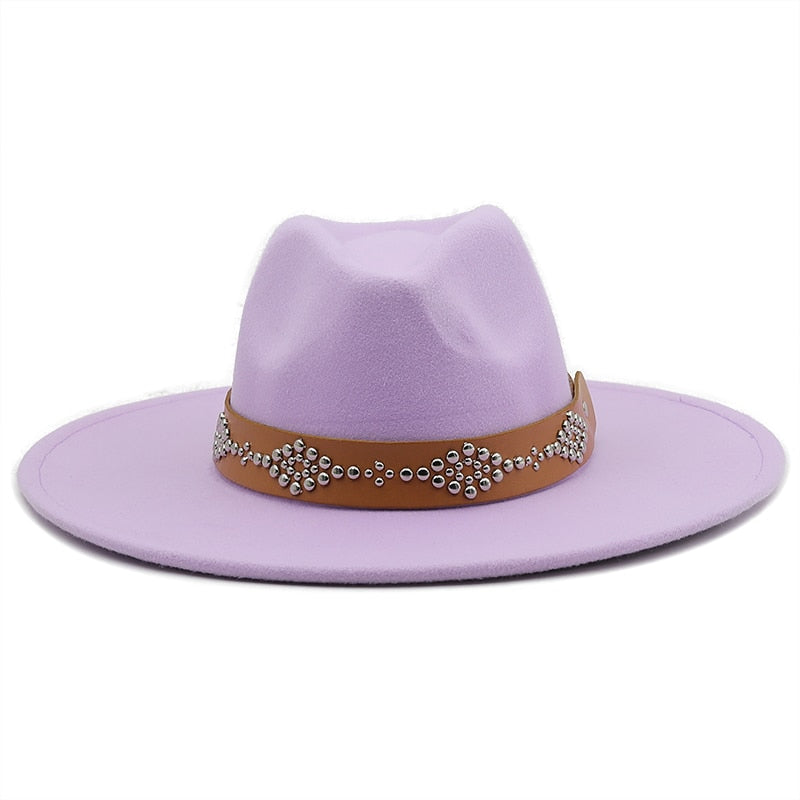 RICHARD Men's Felt Fedora Hat in Taro Purple