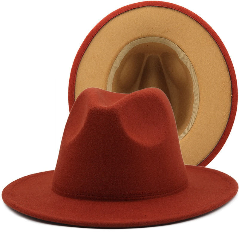 ZARINA Fedora Hat in Caramel/Tan