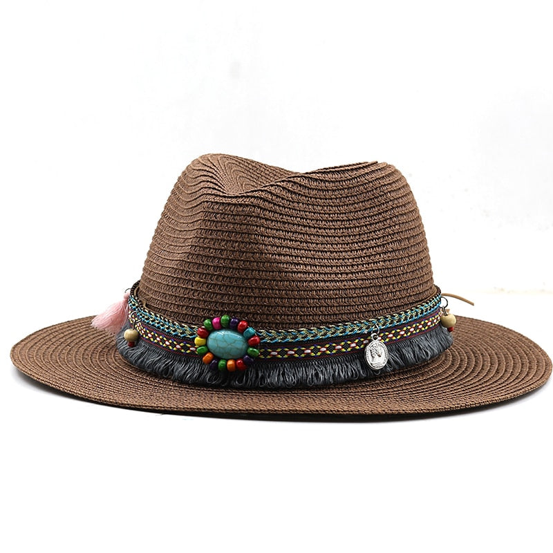BASTINA Fedora Hat in Brown