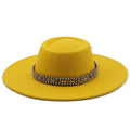 REBA Fedora Hat in Yellow