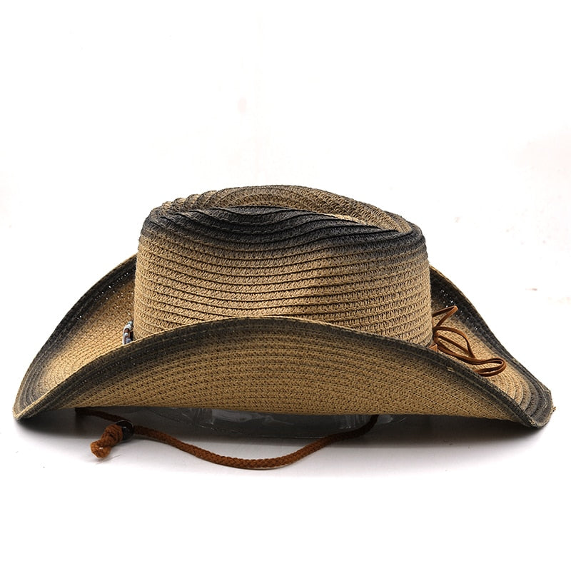 SHAPUR Men's Straw Cowboy Hat