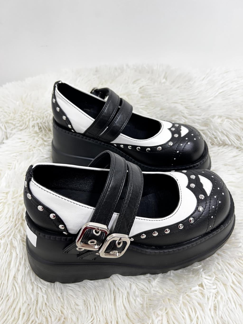 MERLE Chunky Heel Oxford Shoes