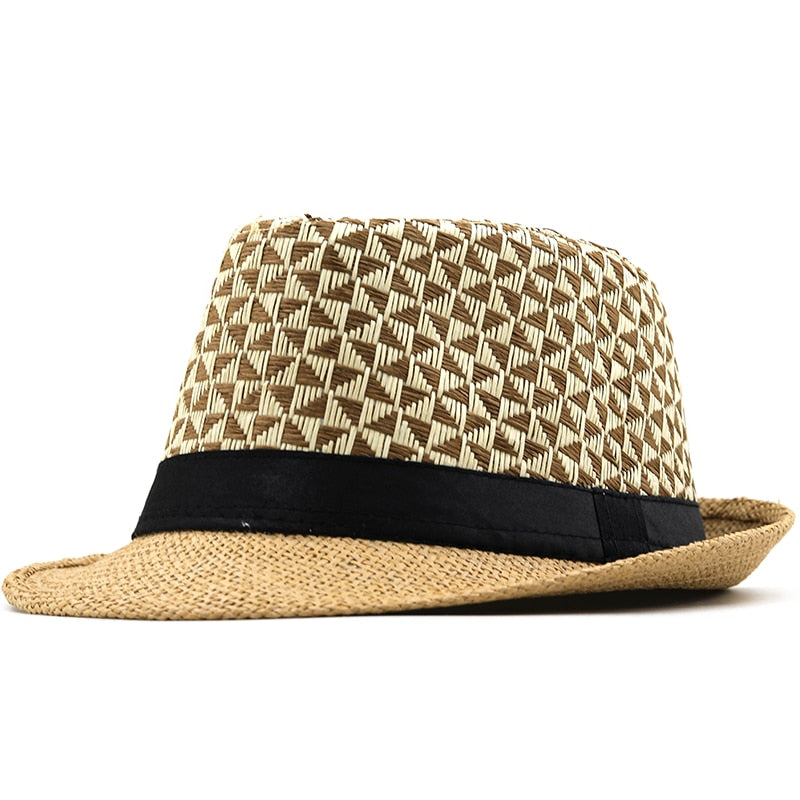 HEENA Straw Trilby Hat