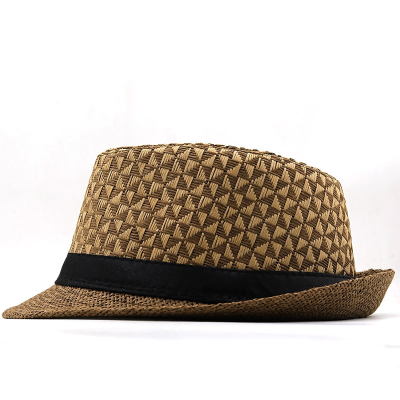 HEENA Straw Trilby Hat