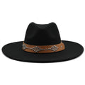 RICHARD Men's Felt Fedora Hat in Black