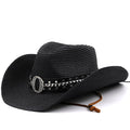 TANCRED Men's Straw Cowboy Hat in Black