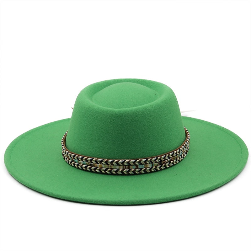 REBA Fedora Hat in Dark Green