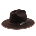 JOELLA Fedora Hat in Brown