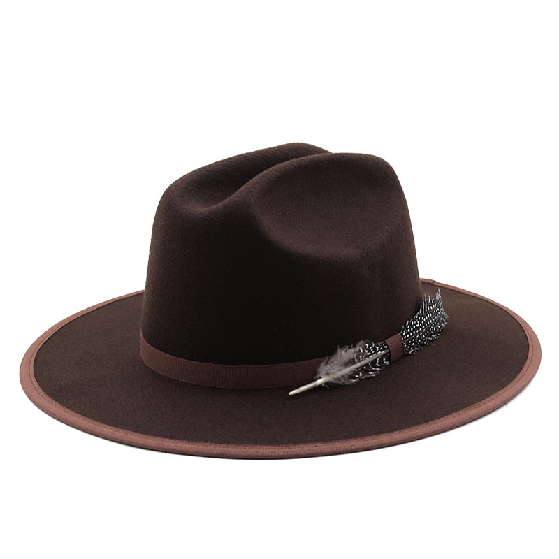 JOELLA Fedora Hat in Brown