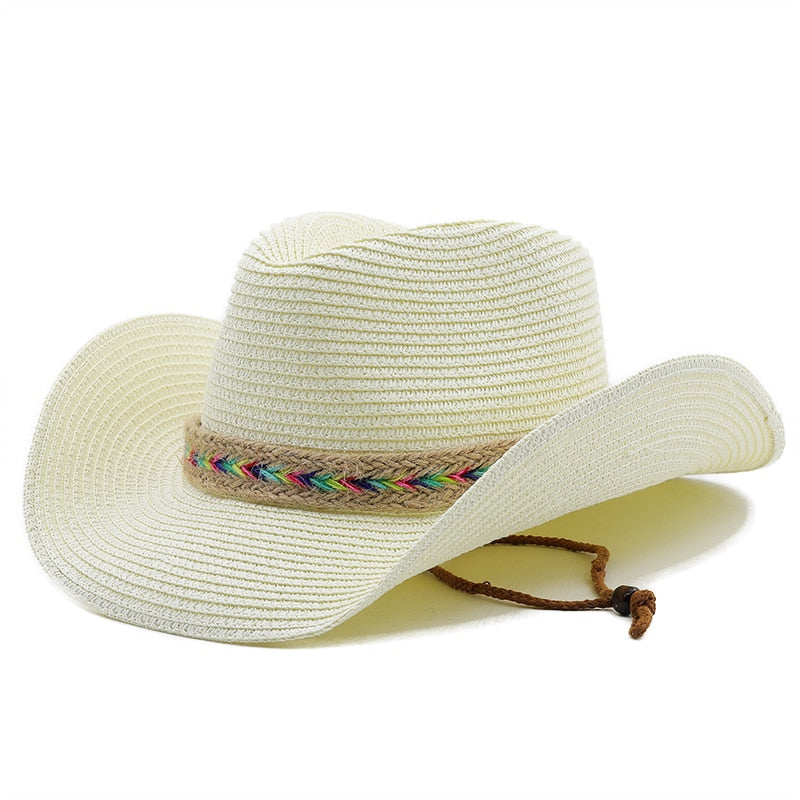 CASIMIR Men's Straw Cowboy Hat