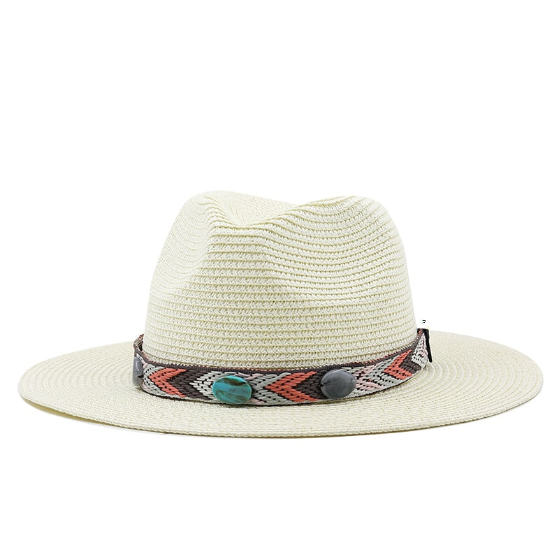 DARCIA Fedora Hat in Off-White