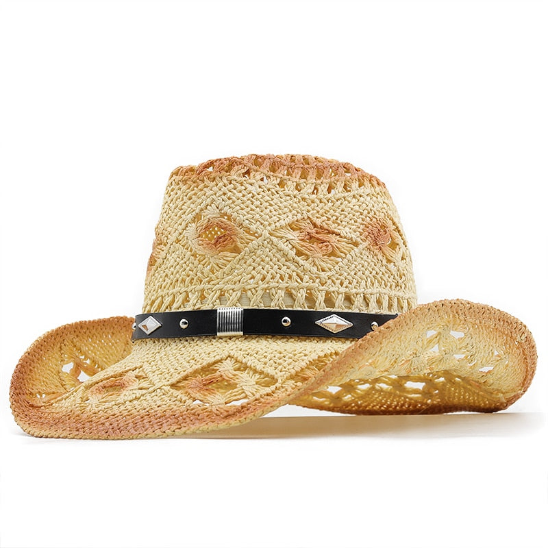 GUSTINA Cowboy Hat in Beige