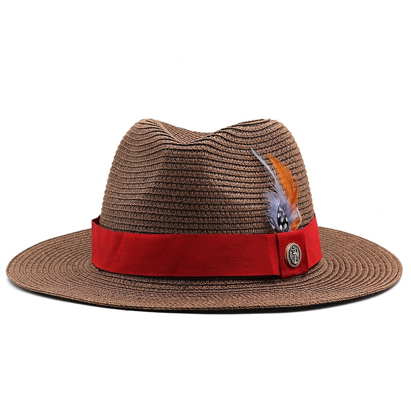 AOIFE Fedora Hat in Brown