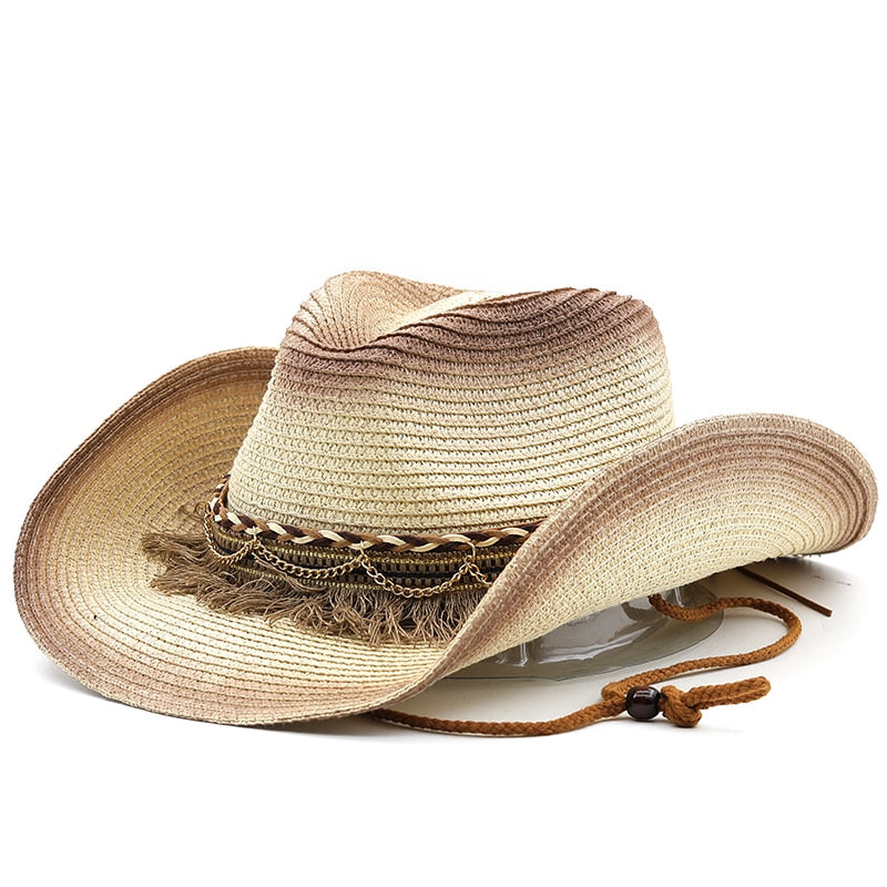MATTHIAS Men's Straw Cowboy Hat