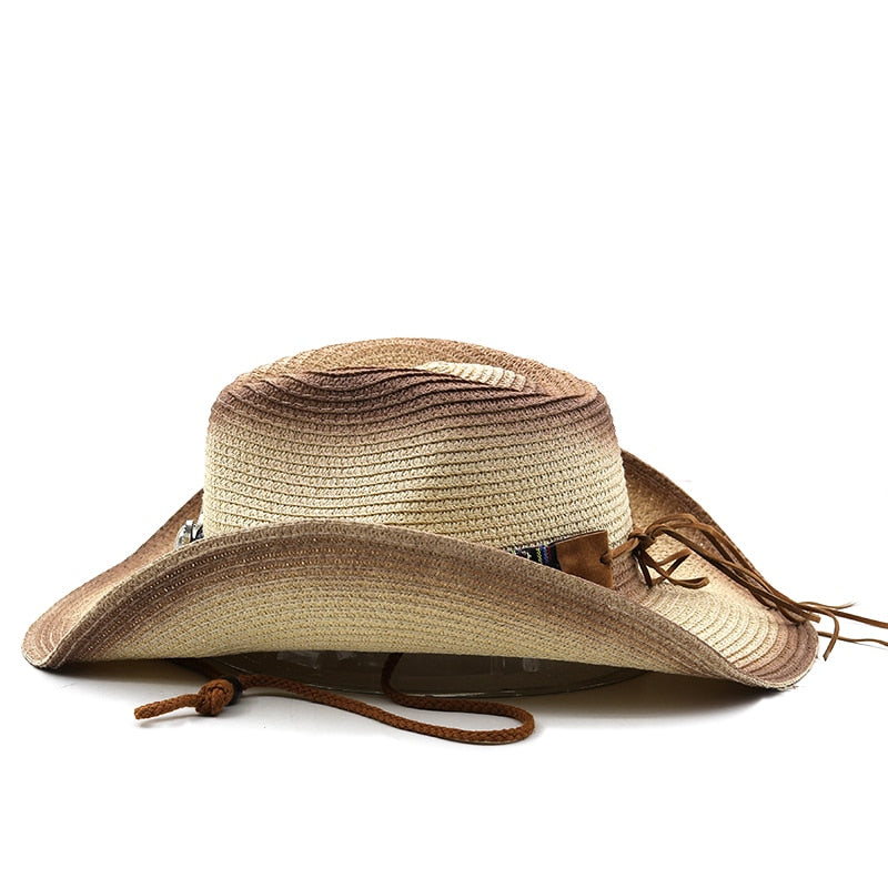MIESZKO Men's Straw Cowboy Hat