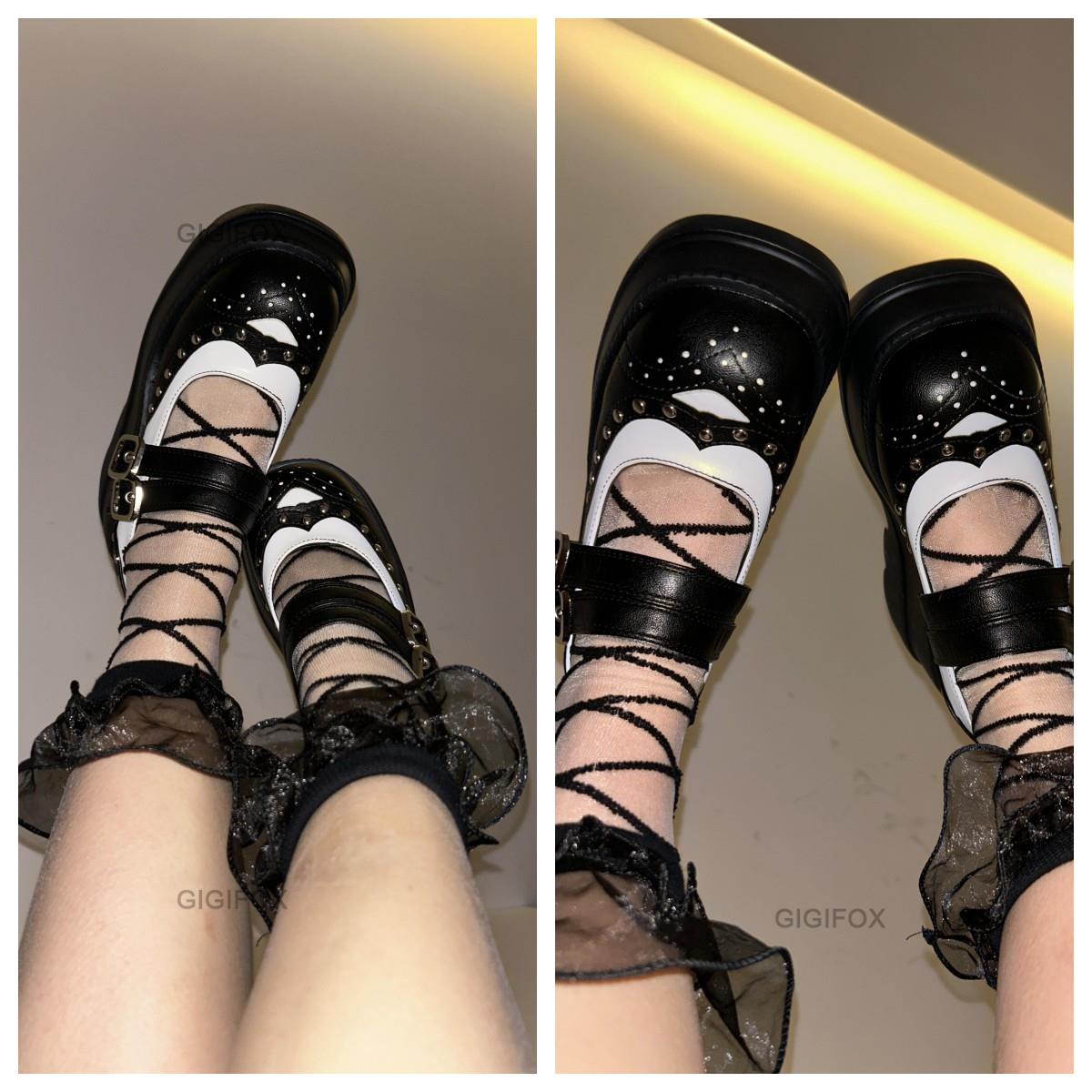 MERLE Chunky Heel Oxford Shoes