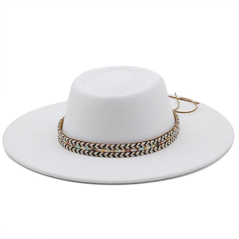 REBA Fedora Hat in White