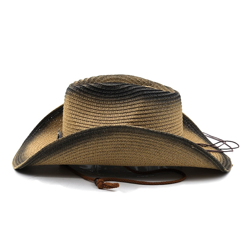 JUSTINIAN Men's Straw Cowboy Hat