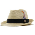 THUTMOSE Men's Straw Panama Hat in Beige