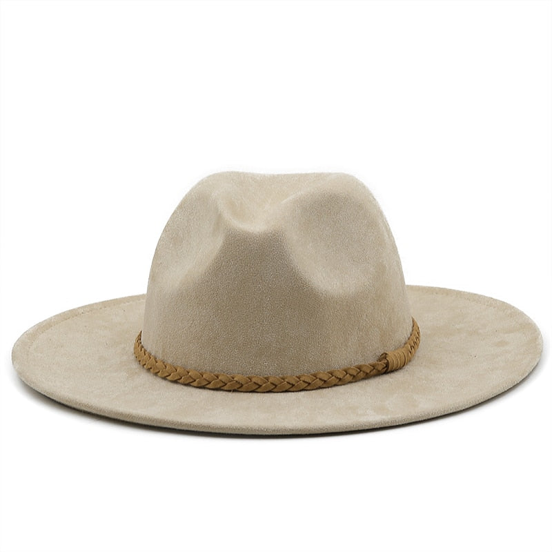 LEOPOLD Men's Felt Fedora Hat in Beige