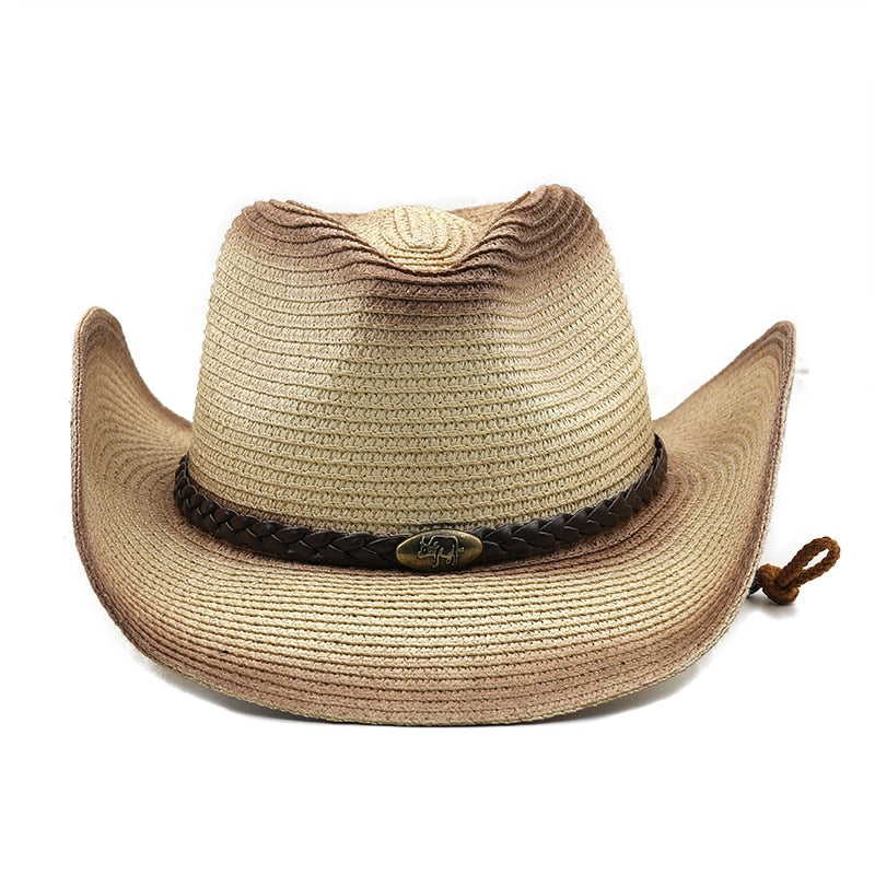 VYTAUTAS Men's Straw Cowboy Hat