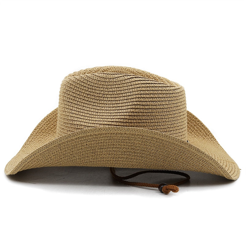 ALFONSO Men's Straw Cowboy Hat