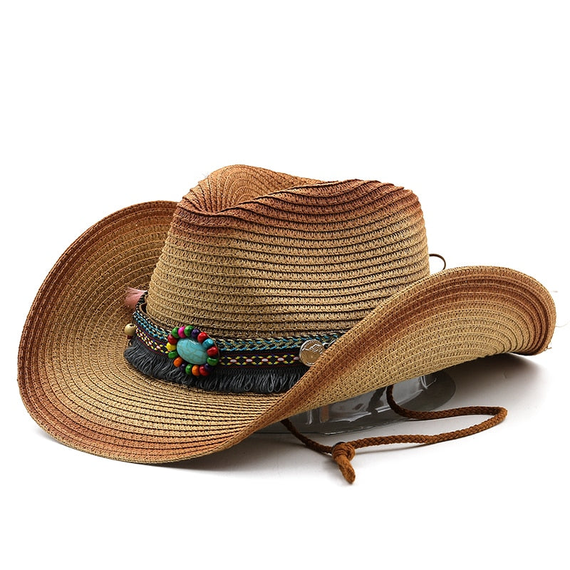 DAGOBERT Men's Straw Cowboy Hat