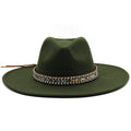 SLOANE Fedora Hat in Army Green