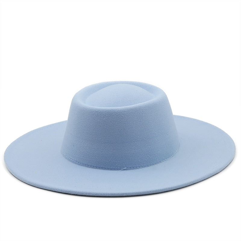 FAYE Fedora Hat in Sky Blue