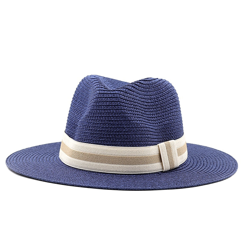 XERXES Men's Straw Fedora Hat