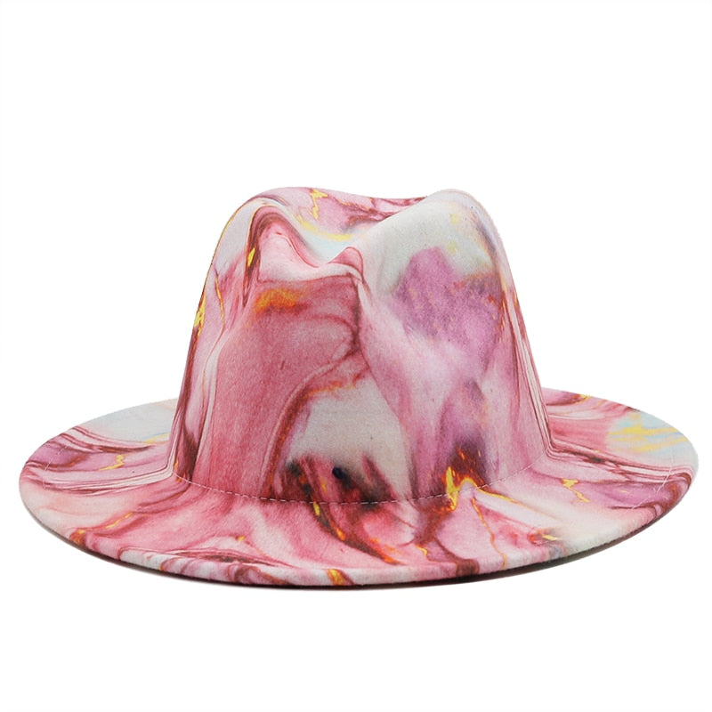 GRACELY Fedora Hat in Pink