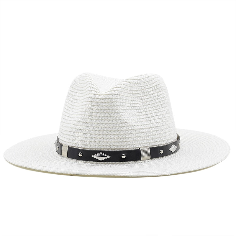 CLATIRA Fedora Hat in White