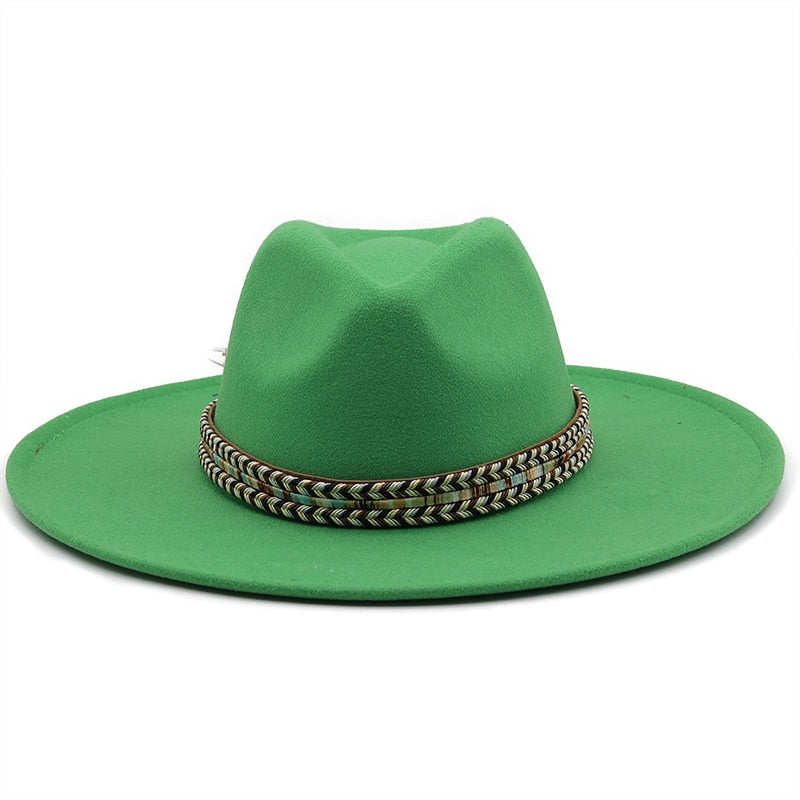 SLOANE Fedora Hat in Green