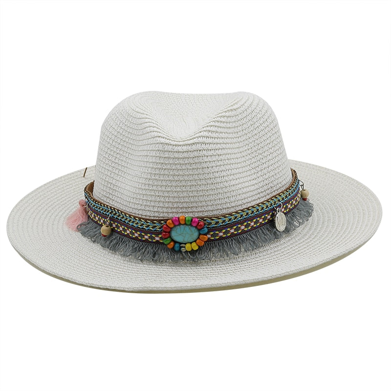 LEONA Panama Hat in White