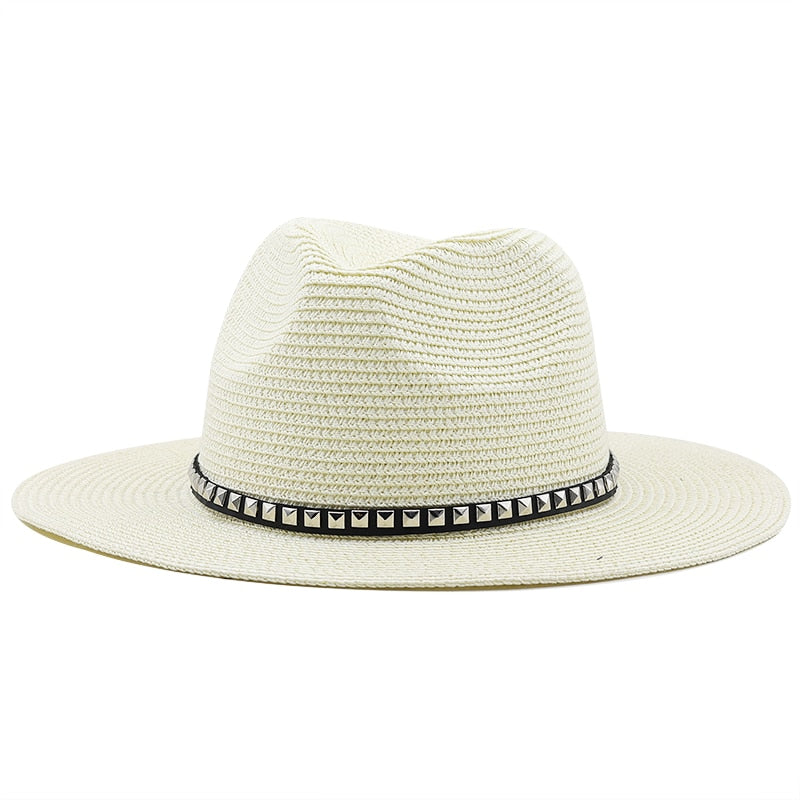 CARIENA Fedora Hat in Off-White