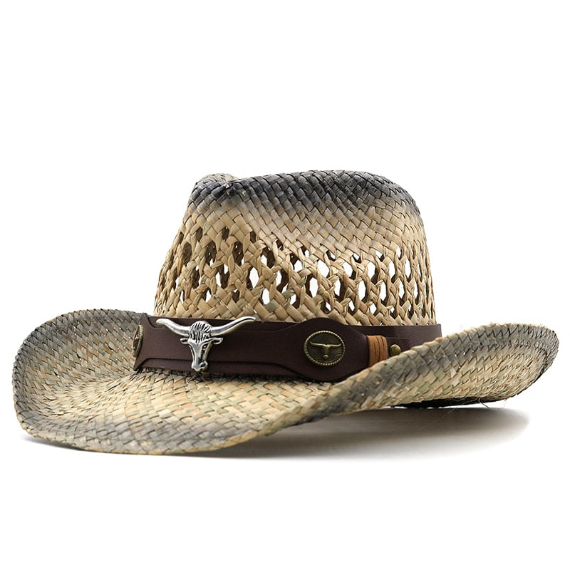SANCHO Men's Straw Cowboy Hat