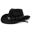 ALARIC Men's Felt Cowboy Hat in Black